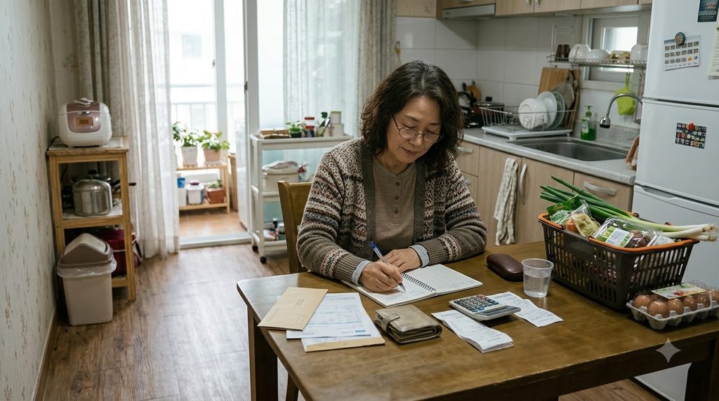 Woman organizing monthly living … 20261007214219