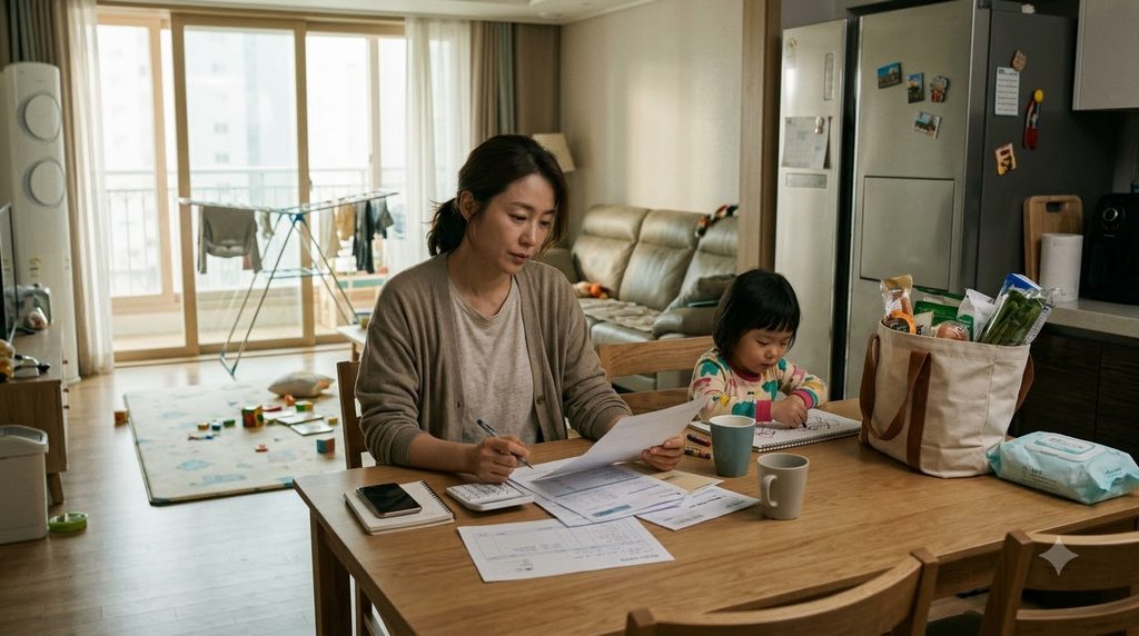 2027 우선드림 긴급복지 신설|위기가구 생계비 30만원 우선지원 대상과 신청방법 1 Woman reviewing household living… 20261007212728